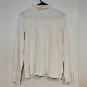 Croft and Barrow White Turtle Neck Sweater